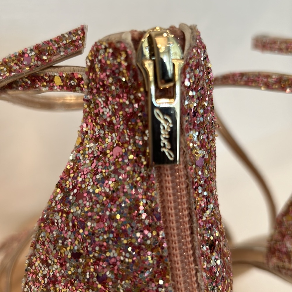 New Jewel Badgley Mischka - Jolene Metallic Stiletto sz 8.5 - Picture 6 of 9